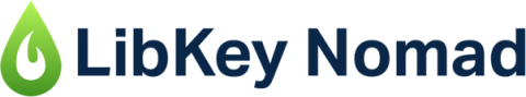 LibKey Nomad logo of the name in dark blue, with a green flame icon on the left-hand side.